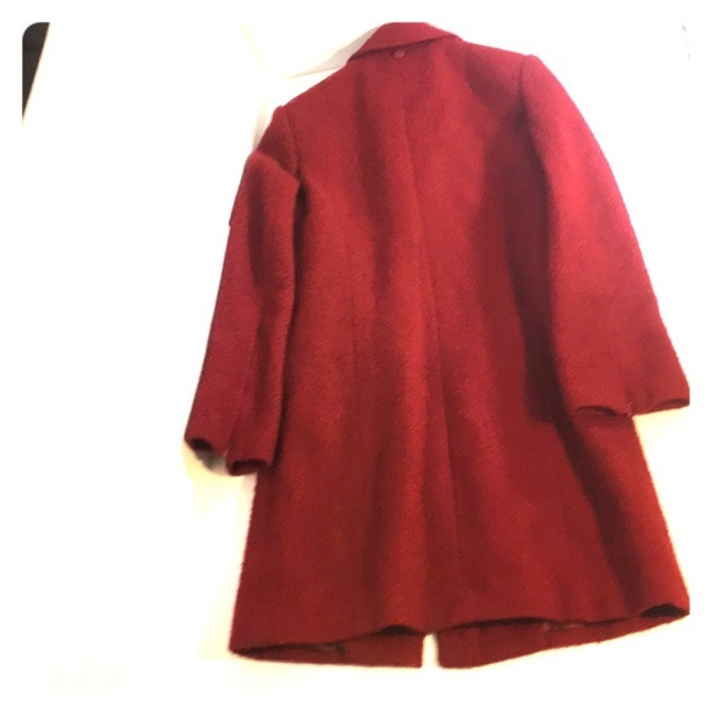 Express Wool Blend Coat in Red - Picture 2 of 5